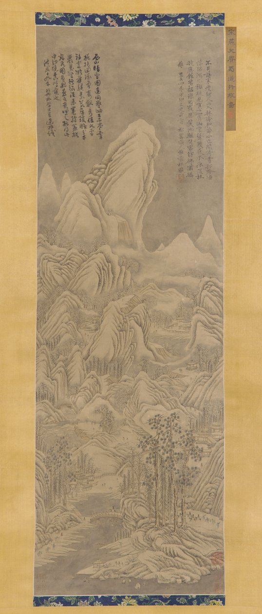 Talvimaisema, Ming- tai Qing-dynastia, 1500-1600-luku. tekijältä Unbekannt
