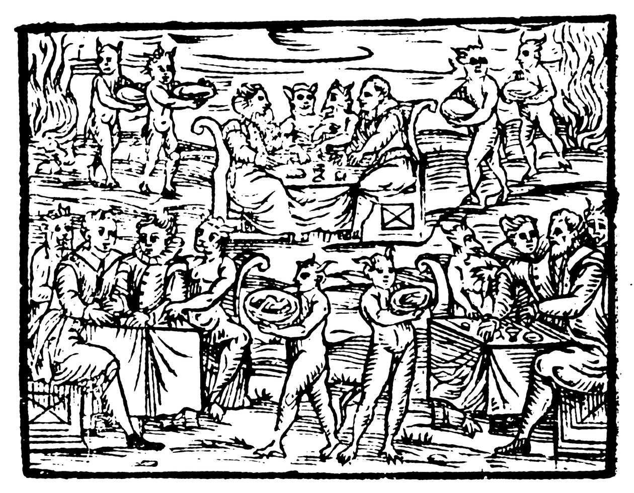 Noidat ja velhot juhlat sapattina, 1608 tekijältä Unbekannt