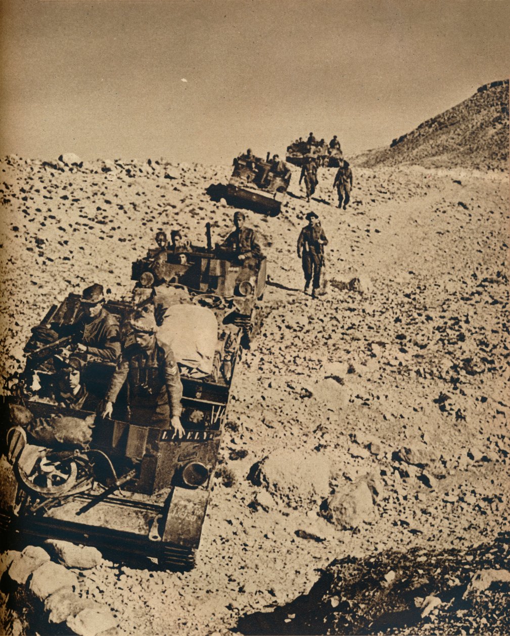 Andersons Menin kanssa Tunisiassa, 1943 tekijältä Unbekannt
