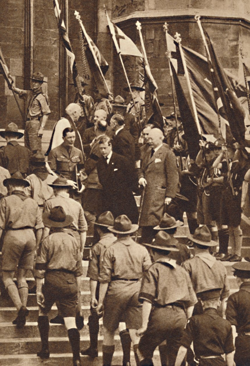 Partiopoikien kanssa Windsorissa, 1937 tekijältä Unbekannt