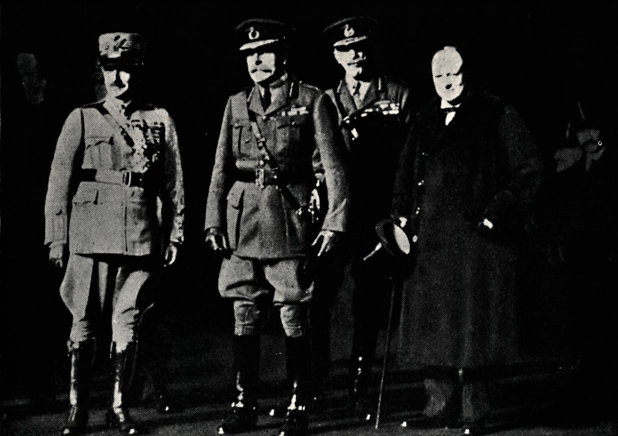 Kenraali Diazin ja marsalkka Haigin kanssa, 1919, 1945. tekijältä Unbekannt