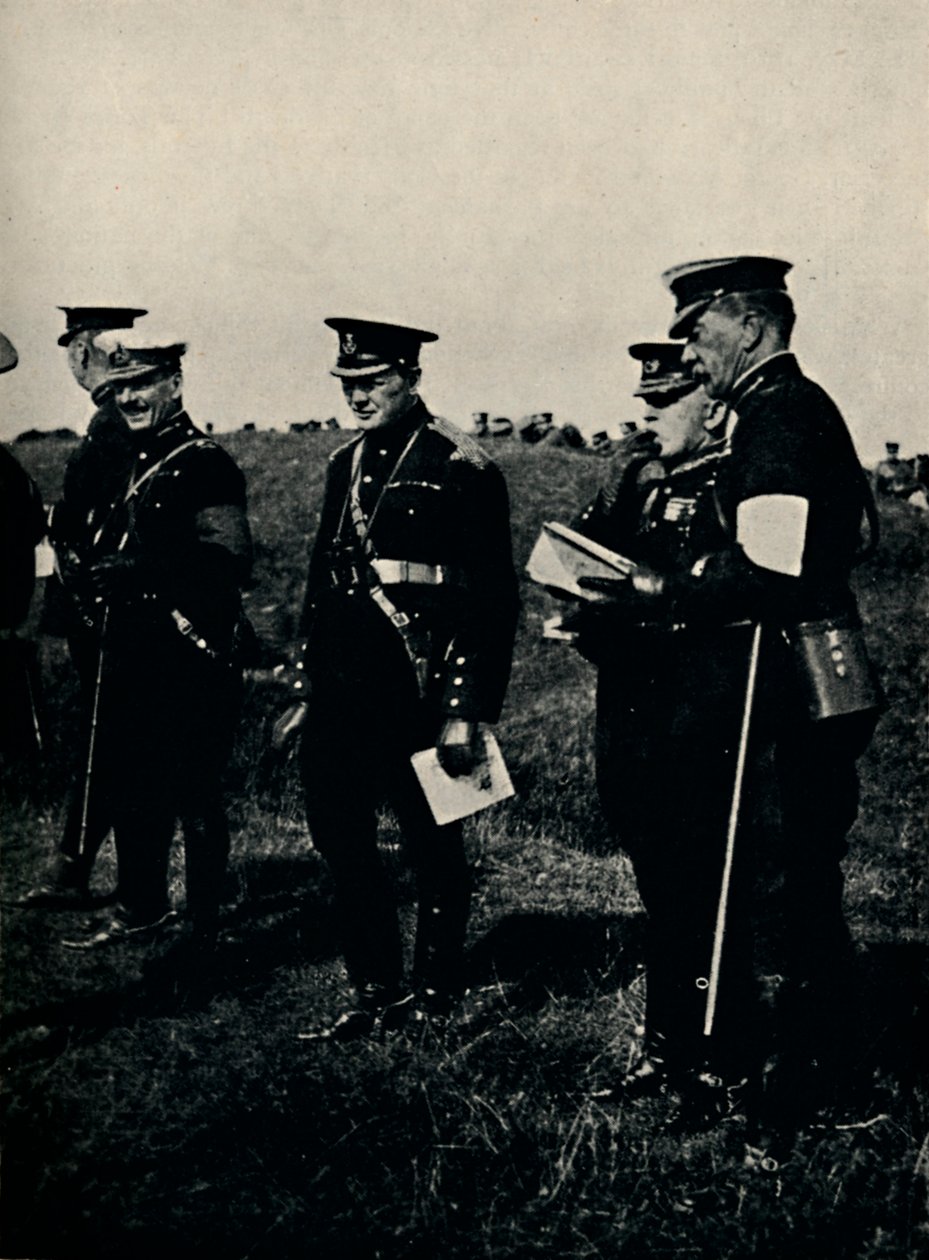 Kenraali Frenchin kanssa Army Maneuvresissa, 1912, 1945. tekijältä Unbekannt