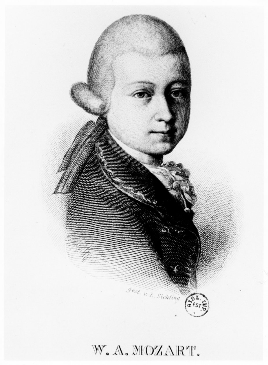 Wolfgang Amadeus Mozart 1756-1791 vuonna 1770 tekijältä Unbekannt