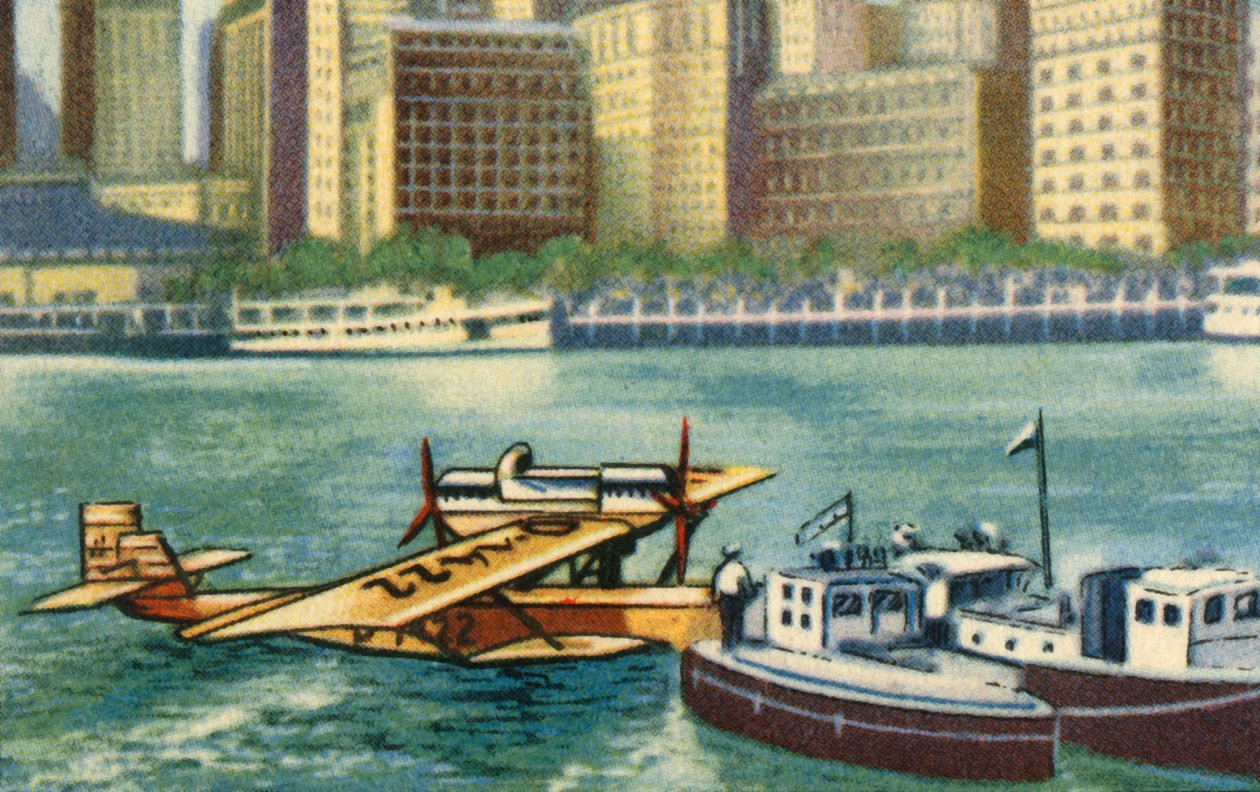 Wolfgang von Gronau saapuu New Yorkiin elokuussa 1930, 1932. tekijältä Unbekannt