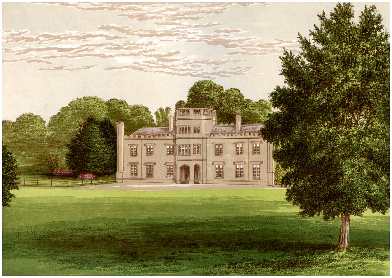 Wolseley Hall, Staffordshire, Baronet Wolseleyn koti, vuodelta 1880 tekijältä Unbekannt