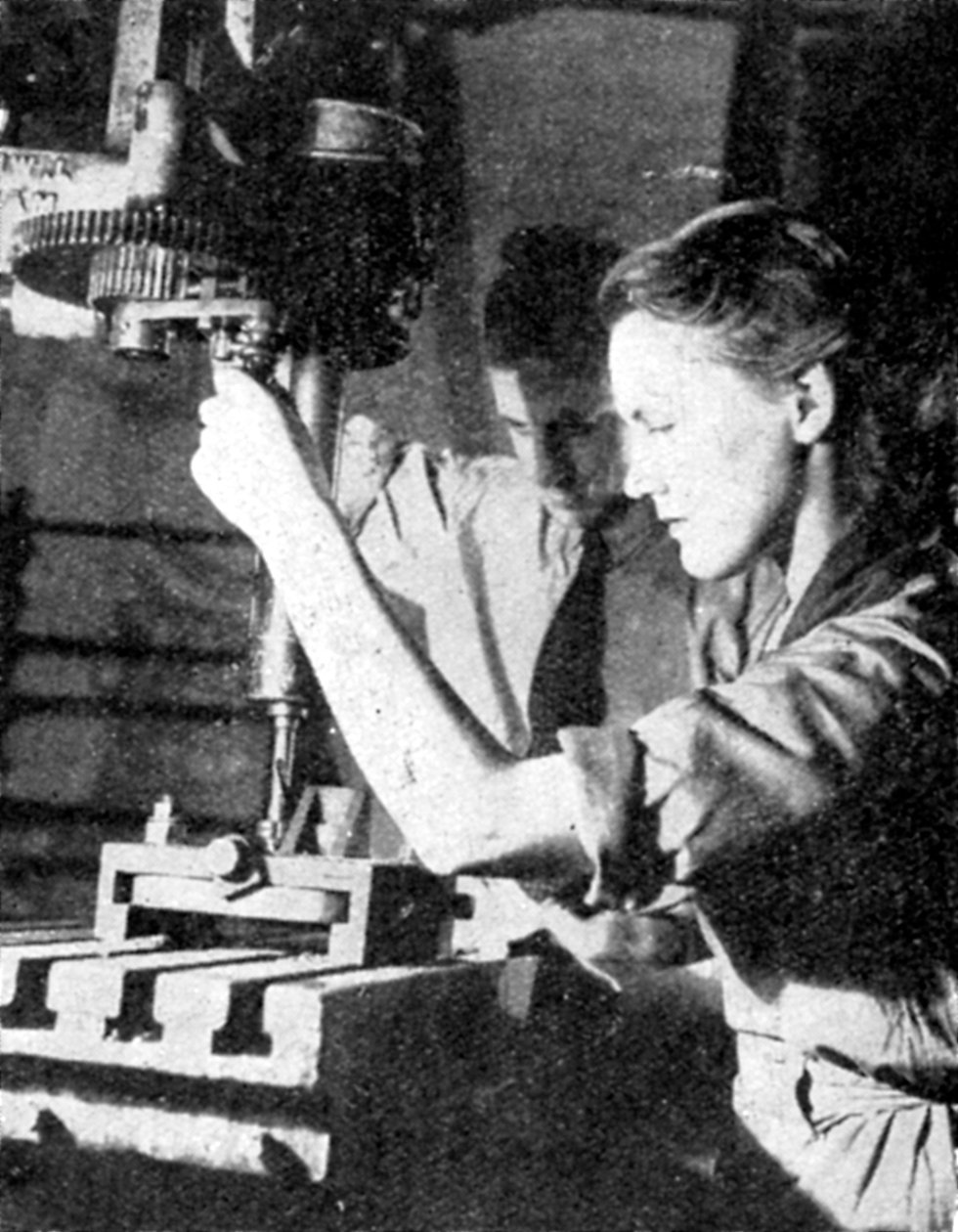Nainen asetyöntekijä, toinen maailmansota, 1940 tekijältä Unbekannt