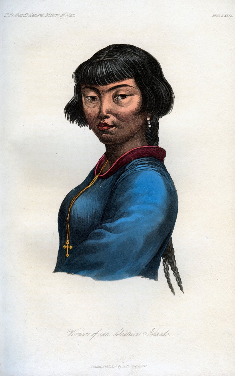 Aleutien saarten nainen, 1848 tekijältä Unbekannt