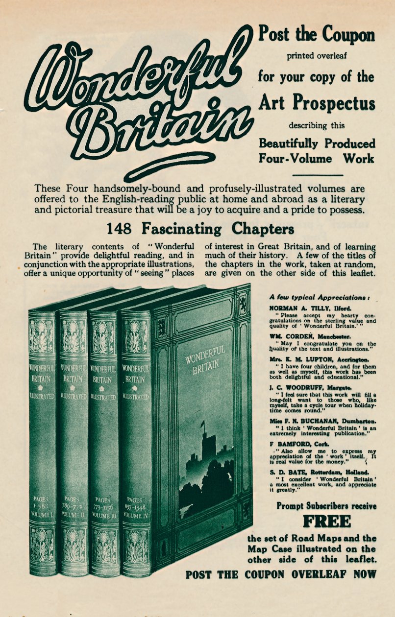 Ihana Britannian kirjamainos, 1935 tekijältä Unbekannt