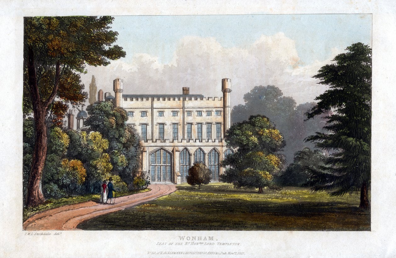 Wonham, Surrey, Lord Templetonin kotipaikka, 1827 tekijältä Unbekannt