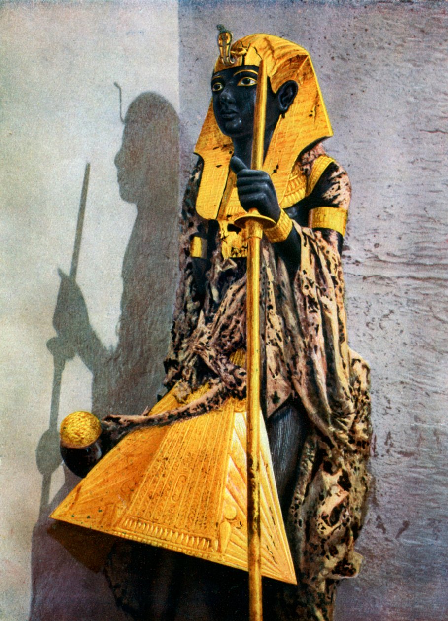 Puinen Tutankhamonin patsas, Egypti, 1933-1934 tekijältä Unbekannt