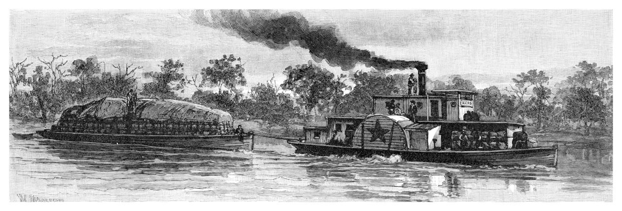Villaproomu Darling-joella, Australia, 1886 tekijältä Unbekannt