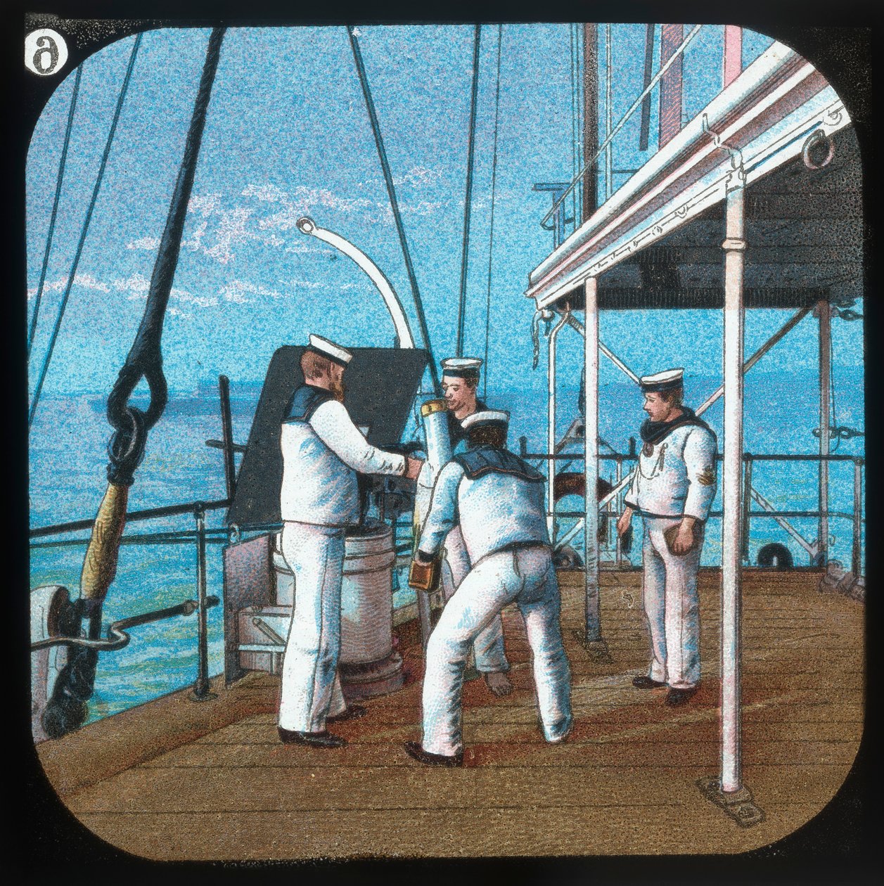 Työskentely 3-naulan - H.M.S. Blake, c1900. tekijältä Unbekannt