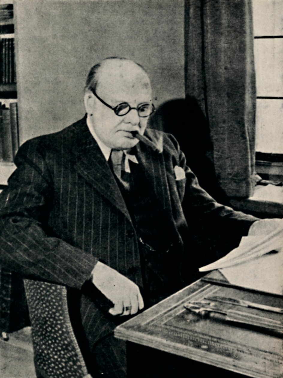 Työskentelee Chartwell Manorissa, 1930, 1945. tekijältä Unbekannt