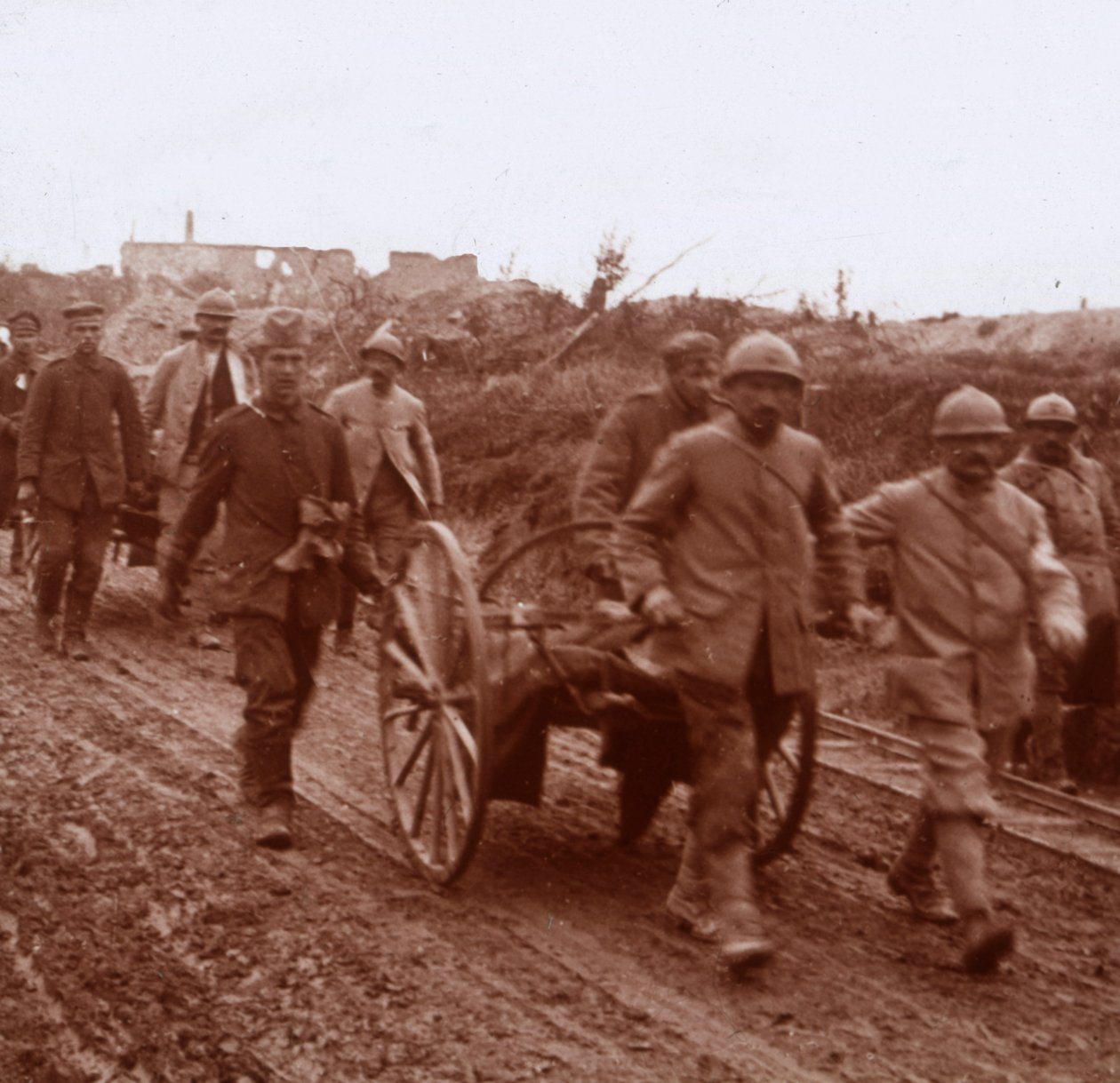 Haavoittunut, Neuville, Pohjois-Ranska, c1914-c1918 tekijältä Unbekannt