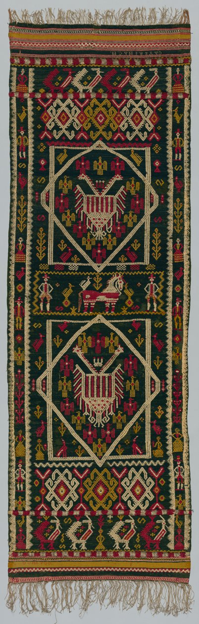Kudottu sängyn tai rinnan päällinen, 1700-luku. tekijältä Unbekannt