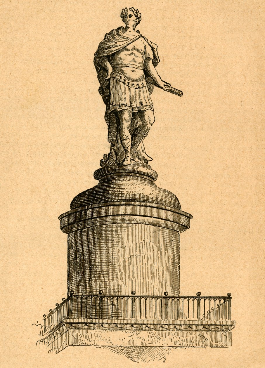 Wrensin alkuperäinen suunnittelu monumentin huipulle, 1897. tekijältä Unbekannt