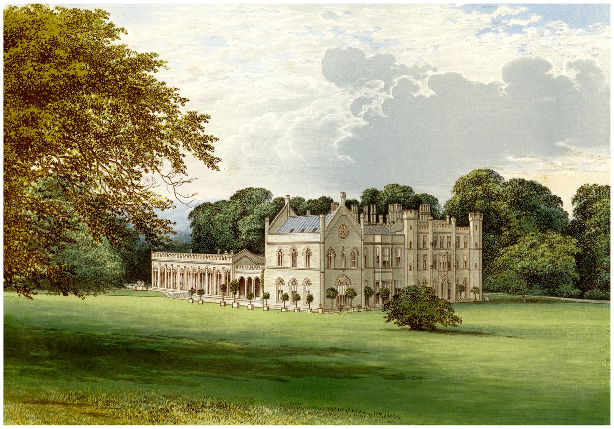 Wycombe Abbey, Buckinghamshire, Lord Carringtonin koti, vuodelta 1880 tekijältä Unbekannt