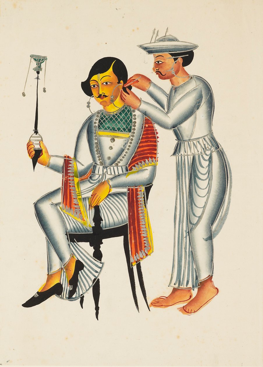 Nuori bengali, jonka korvat lävistetään, n. 1845 tekijältä Unbekannt