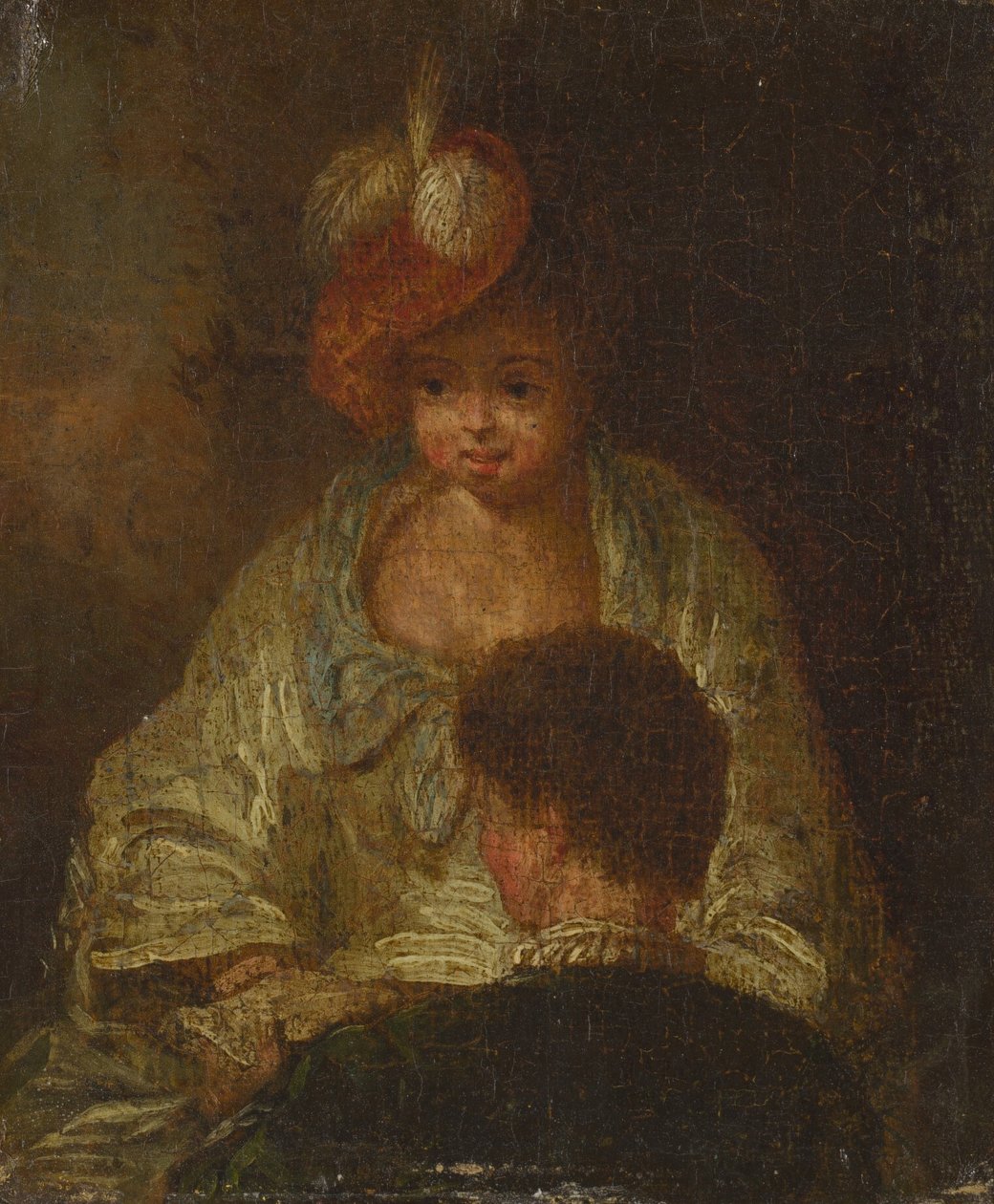 Nuori nainen ja mies, 1700-luku. tekijältä Unbekannt