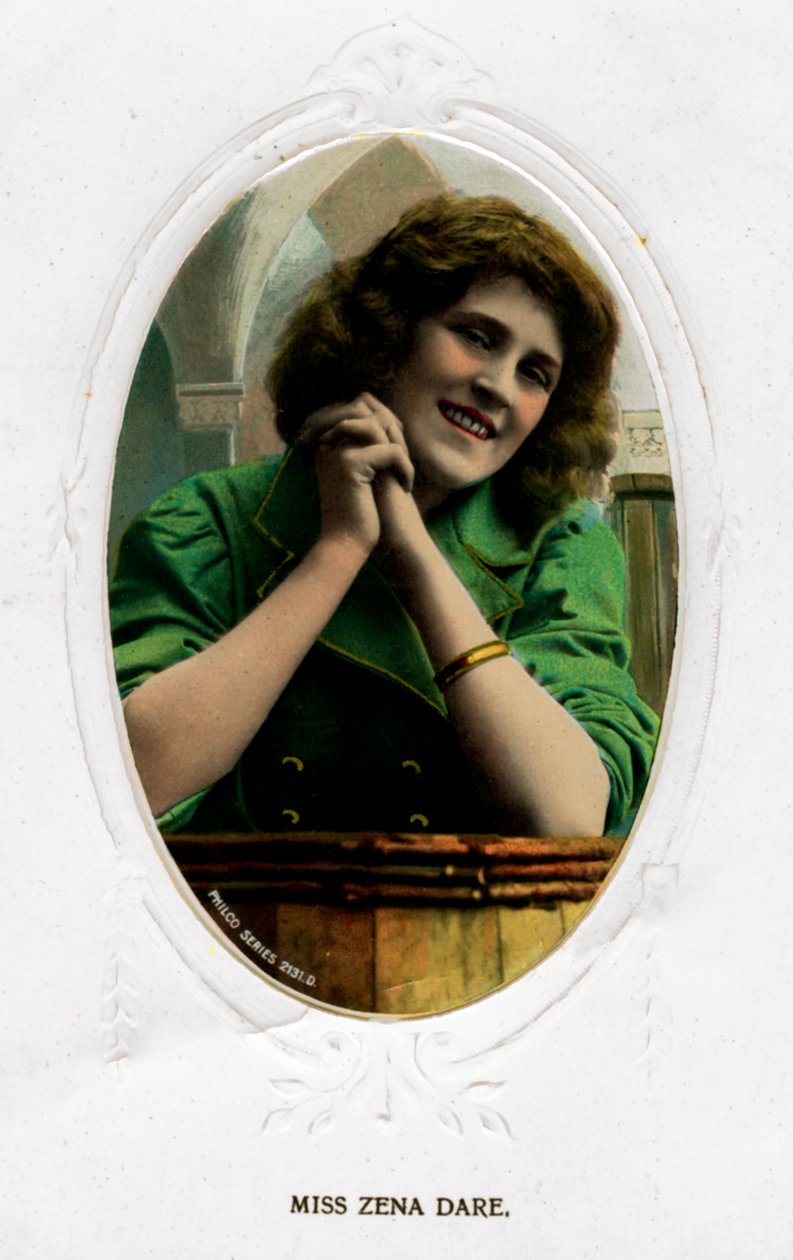 Zena Dare 1887-1975, englantilainen näyttelijä, 1900-luvun alku tekijältä Unbekannt