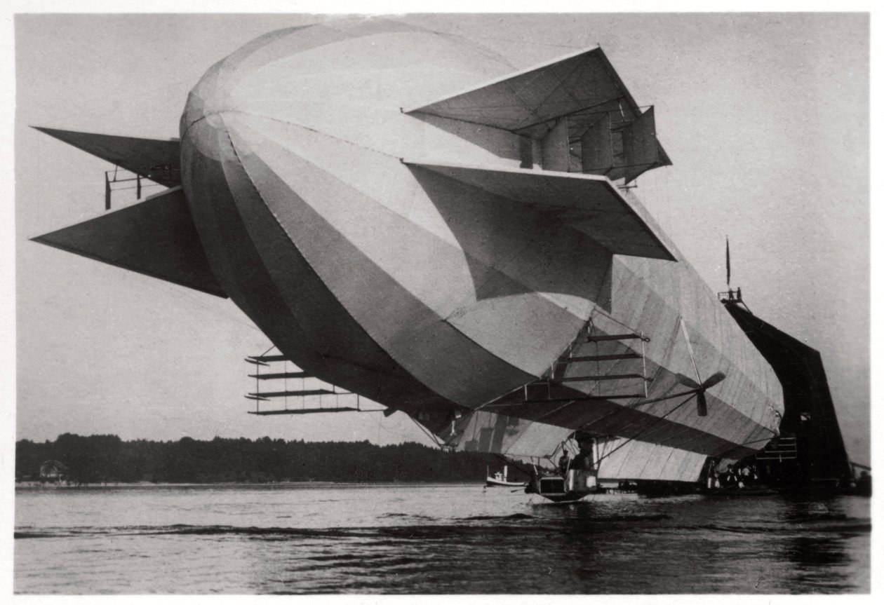Saksan armeijan ostama Zeppelin LZ3, jota käytettiin nimellä Z1, 1906 1933 tekijältä Unbekannt
