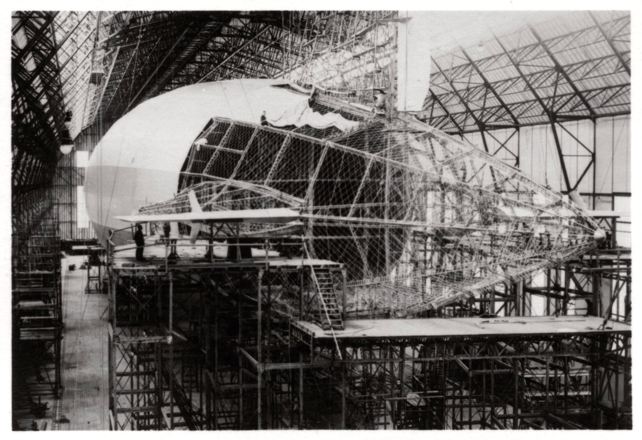 Zeppelin LZ 126 rakenteilla, Friedrichshafen, Saksa, 1924 1933 tekijältä Unbekannt