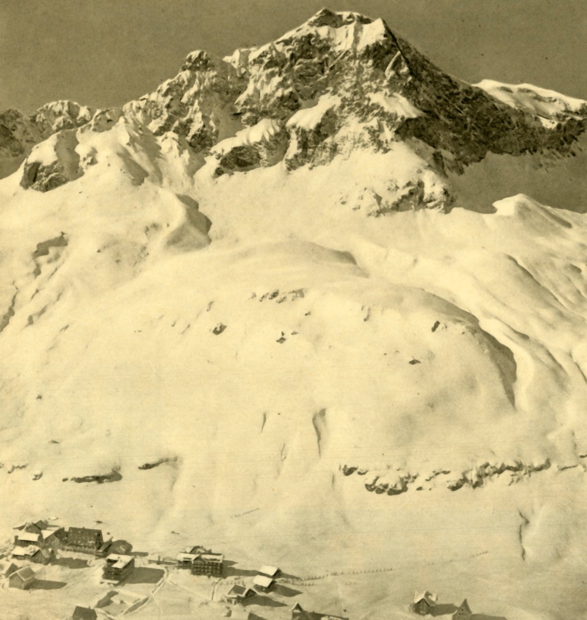 Zürs ja Hasenfluh-huippu, Vorarlberg, Itävalta, 1935. tekijältä Unbekannt