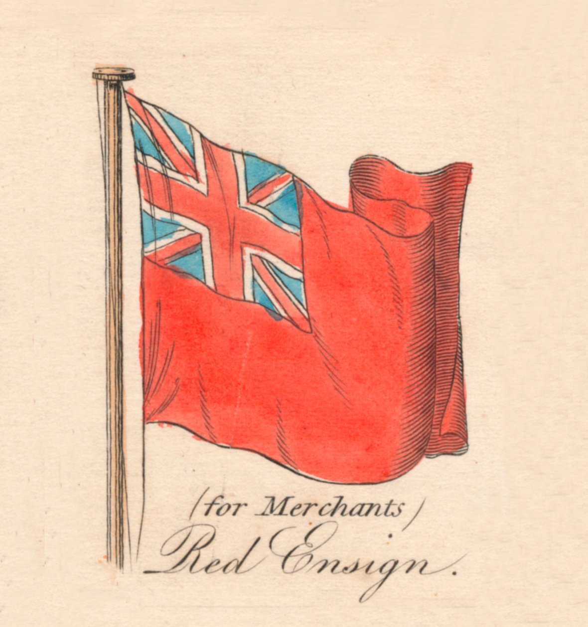 Merchants Red Ensign, 1838 tekijältä Unbekannt