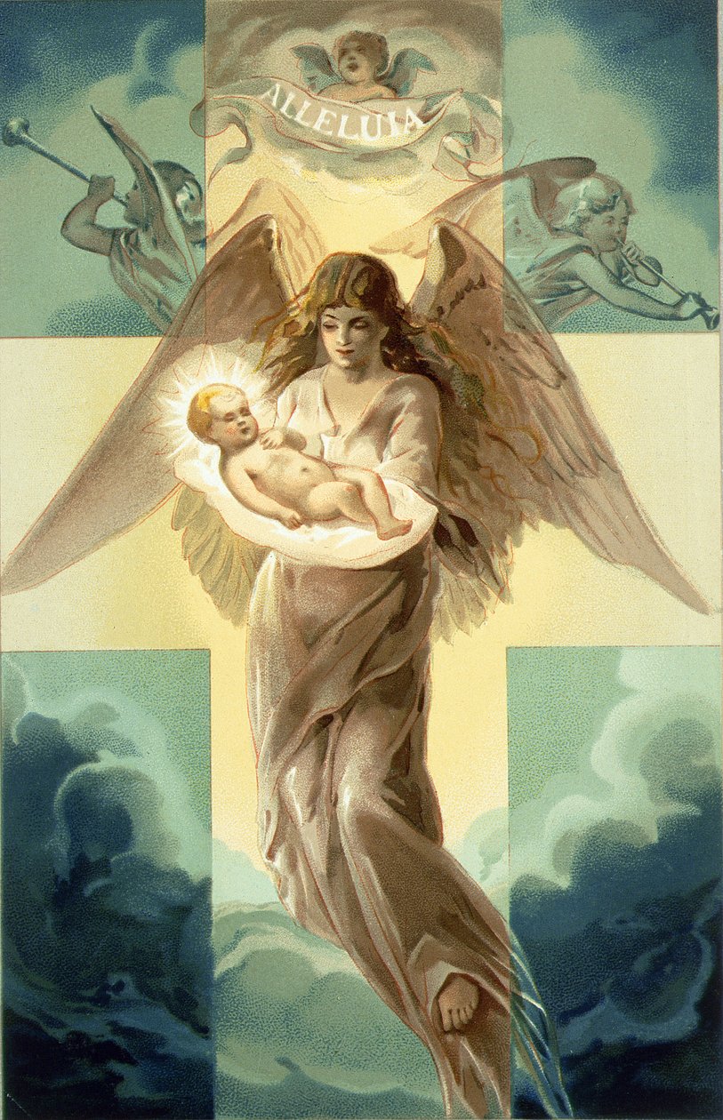 Alleluia, joulukortti, 1882 tekijältä Unbekannt Unbekannt
