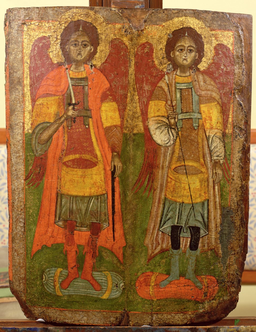 Arkkienkelit Mikael ja Gabriel, Bysantin ikoni, alkukausi, 10.-11. vuosisata tekijältä Unbekannt Unbekannt