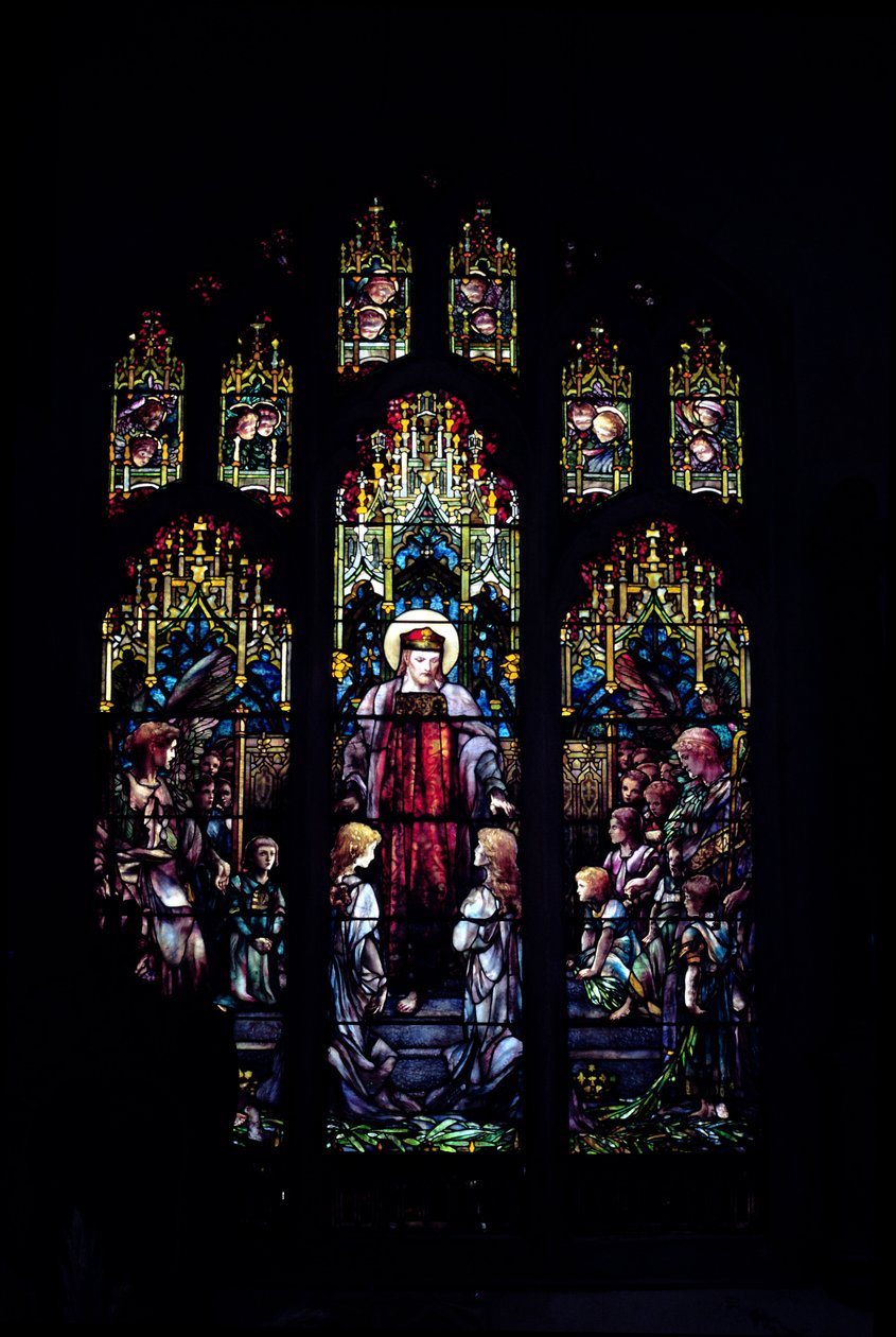 Tiffany: Kristus pienten lasten kanssa, 1902 (koko ikkuna) tekijältä Unbekannt Unbekannt