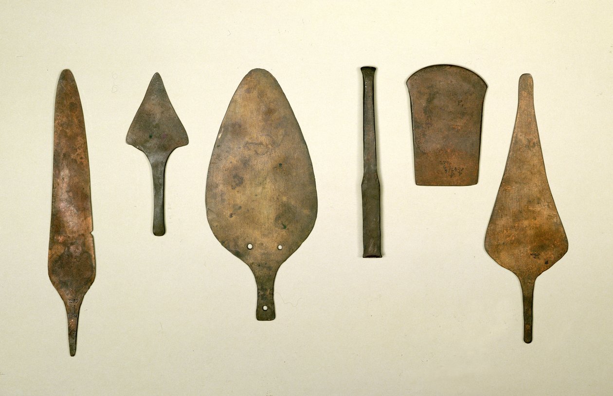 Kuparityökalut, Harappa, 2300-1750 eaa tekijältä Unbekannt Unbekannt