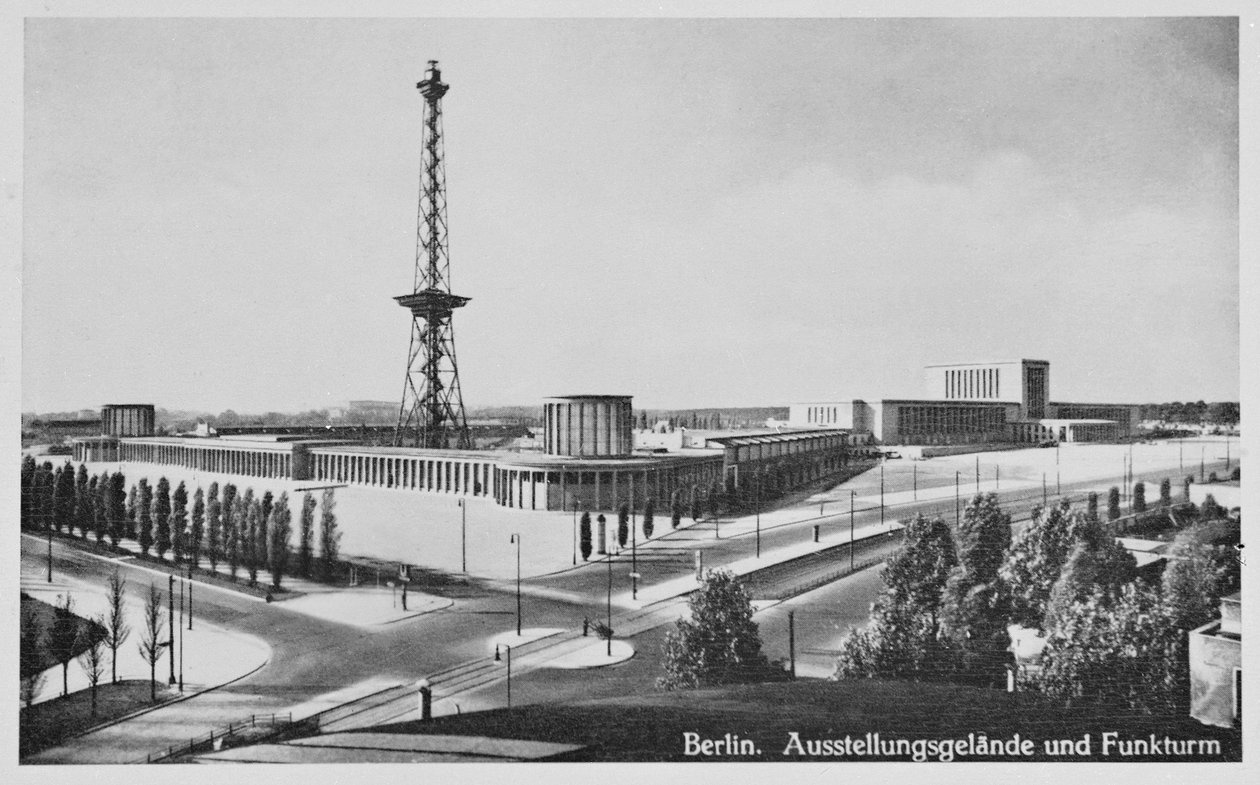 Näyttelyhallit ja lähetystorni, Charlottenburg, Berliini, noin 1930 tekijältä Unbekannt Unbekannt