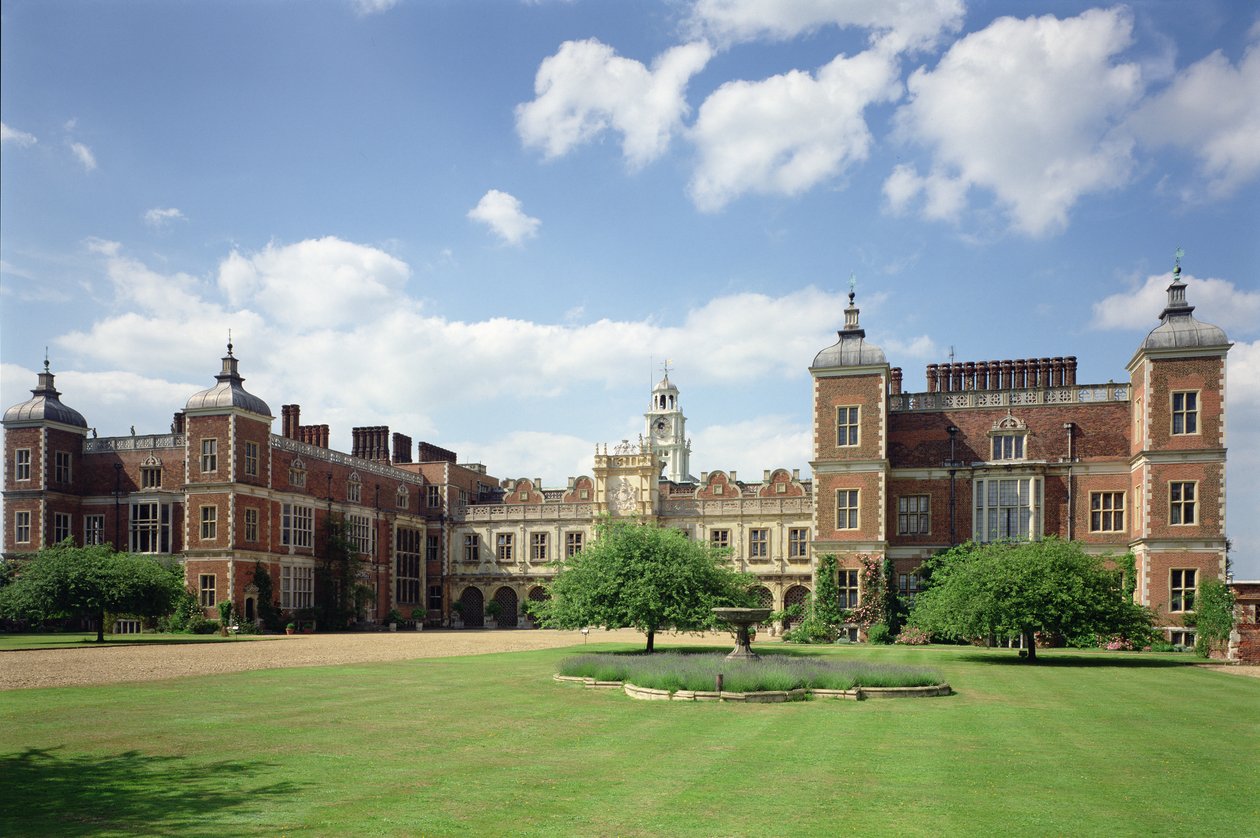 Hatfield Housen ulkopuoli, Hertfordshire, rakennettu 1607-1212 tekijältä Unbekannt Unbekannt