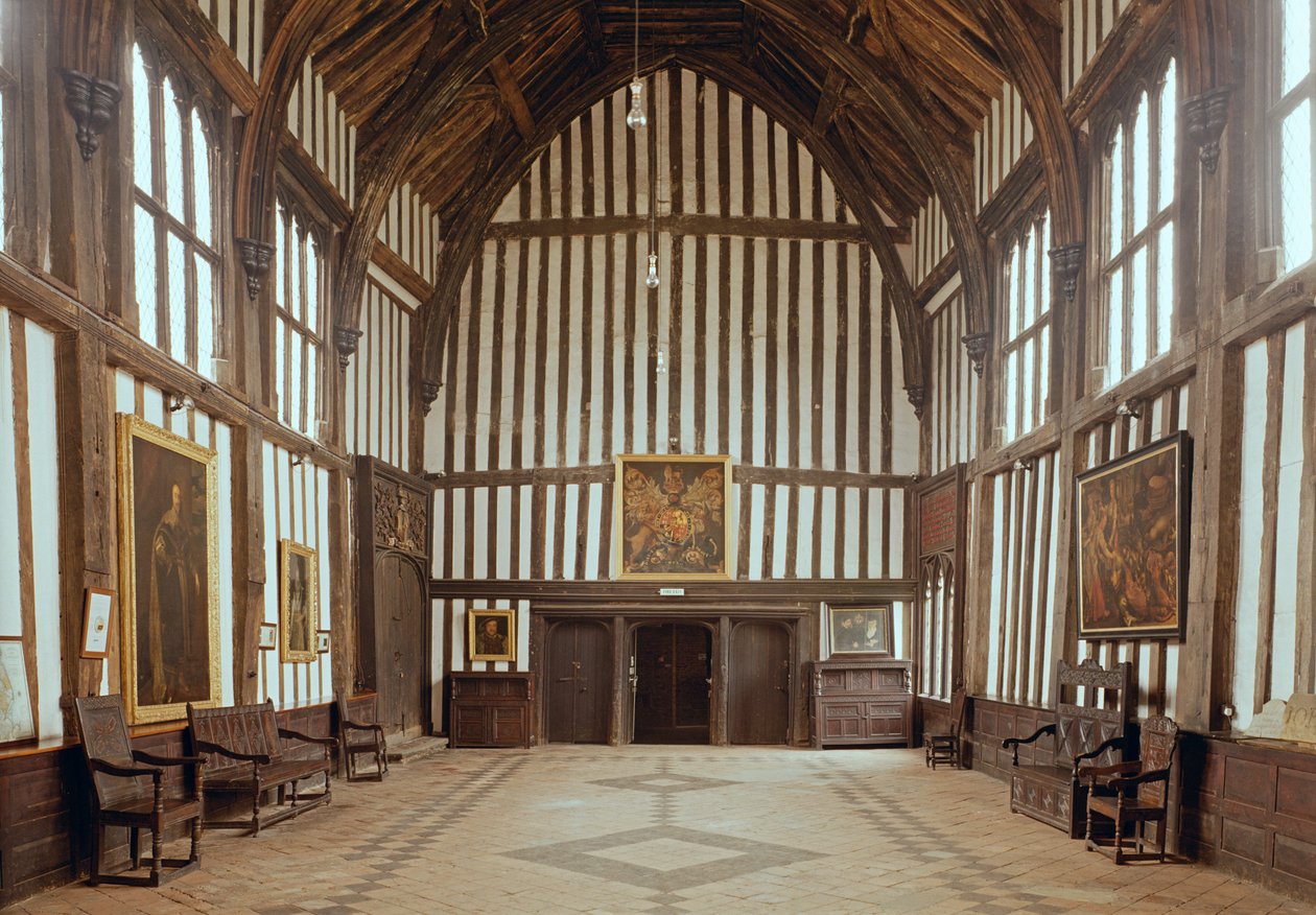 Gainsborough Old Hall, The Great Hall, c.1460-80 English School, Lincolnshire, Iso-Britannia tekijältä Unbekannt Unbekannt