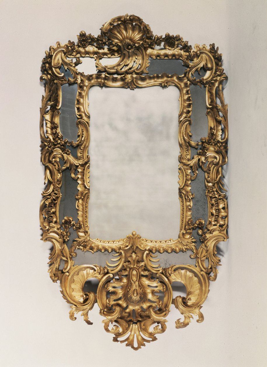 George II veistetty kullattu peili, 1700-luvun puoliväli tekijältä Unbekannt Unbekannt