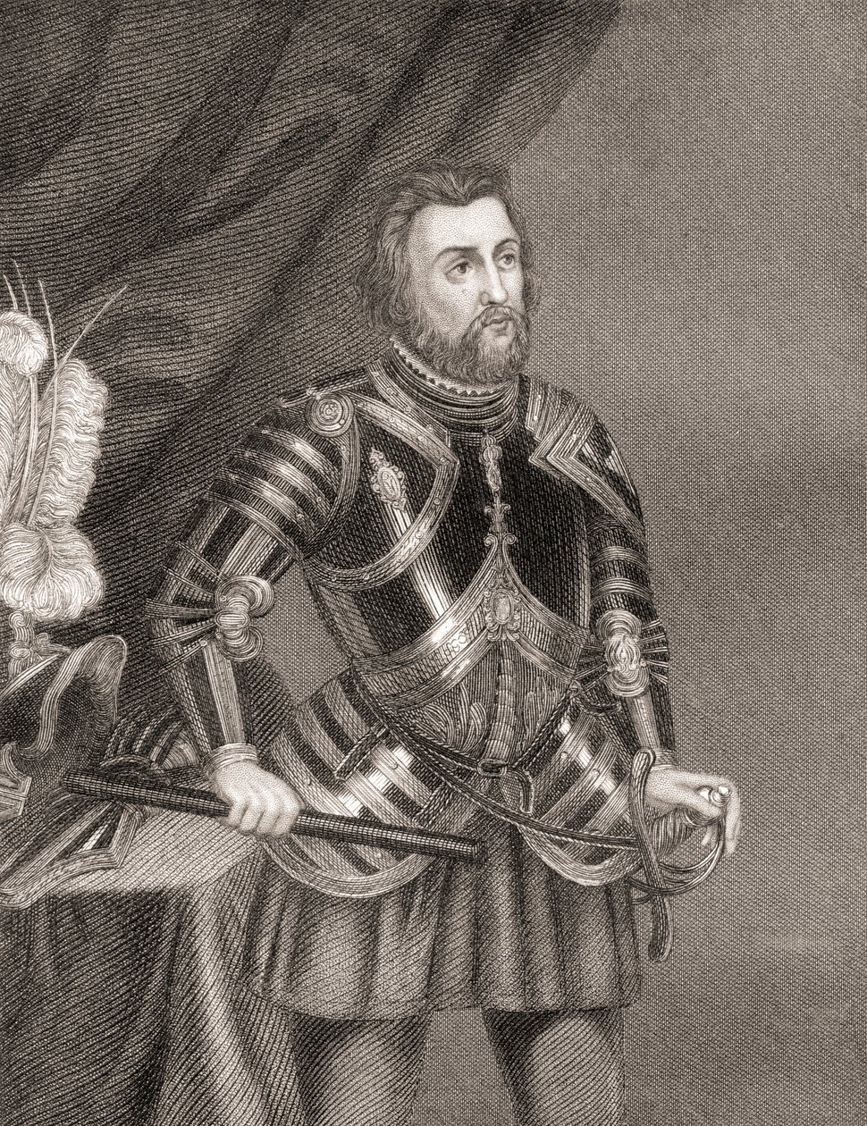 Hernán Cortés de Monroy y Pizarro, Meksikon valloituksen historiasta, julkaistu 1850 tekijältä Unbekannt Unbekannt
