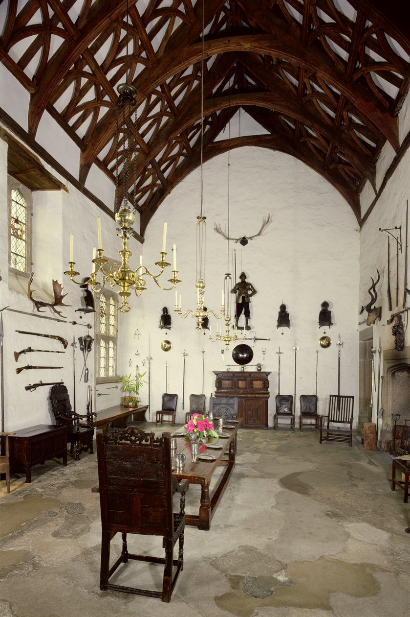 Suuren salin sisustus, Cotehele House, Cornwall tekijältä Unbekannt Unbekannt