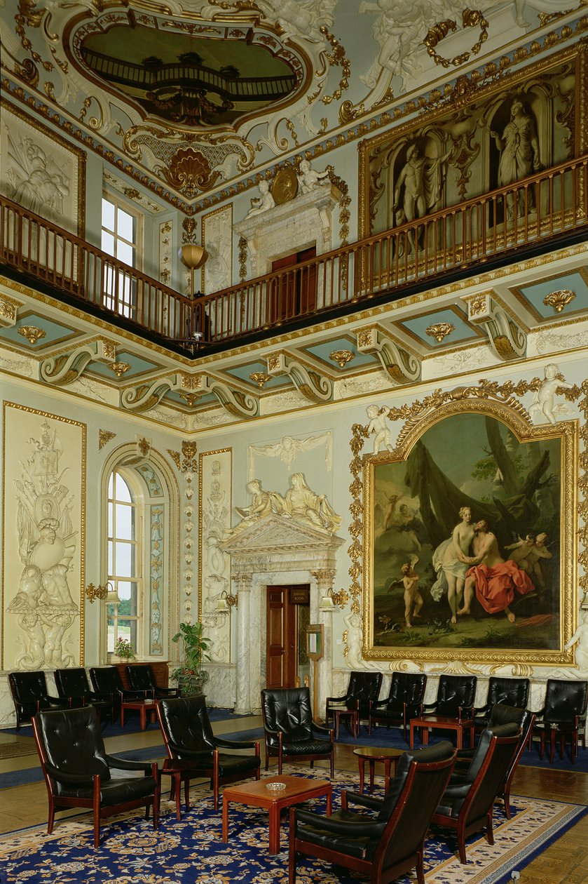 Moor Park, Hallin sisustus, Jacopo Amigoni (n. 1675-1752), Hertfordshire, Iso-Britannia tekijältä Unbekannt Unbekannt