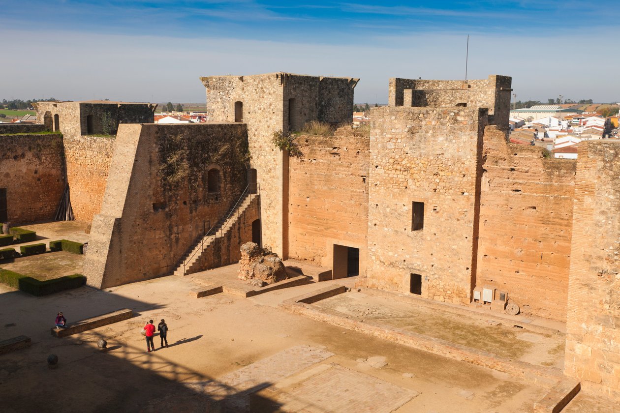 Niebla, Huelvan maakunta, Andalusia, Etelä-Espanja. Guzmanien linna. tekijältä Unbekannt Unbekannt