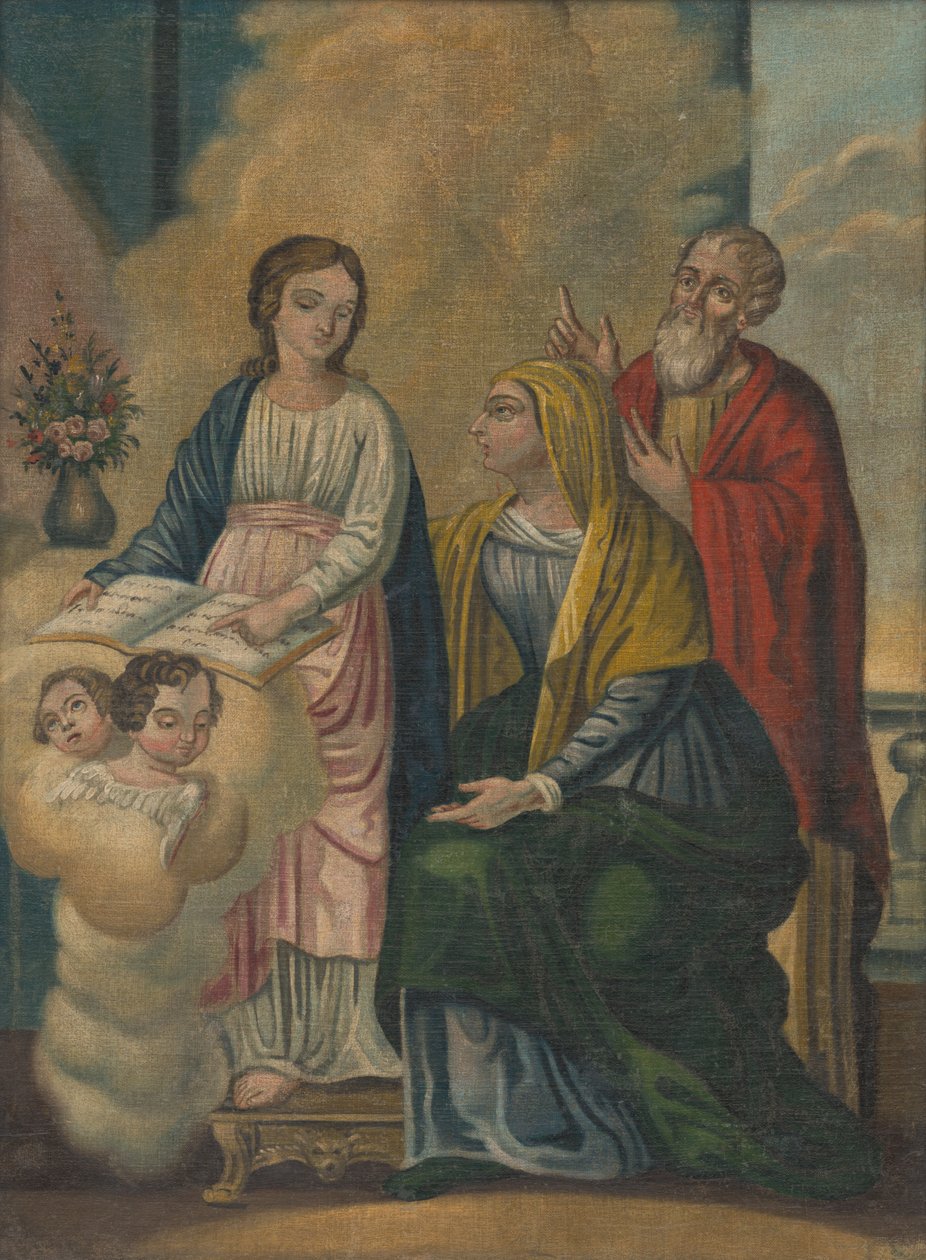 Panna Mária, sv. Anna, sv. Joachim tekijältä Unbekannt Unbekannt