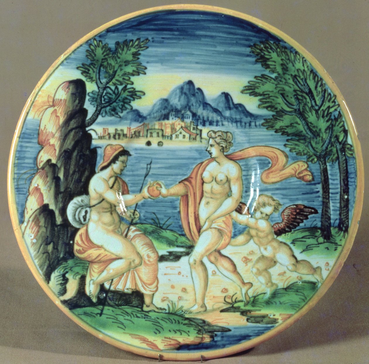 Kilpi Pariisista ja Venuksesta, Giovanni-Battista da Faenza (1540-1614), 1563 tekijältä Unbekannt Unbekannt