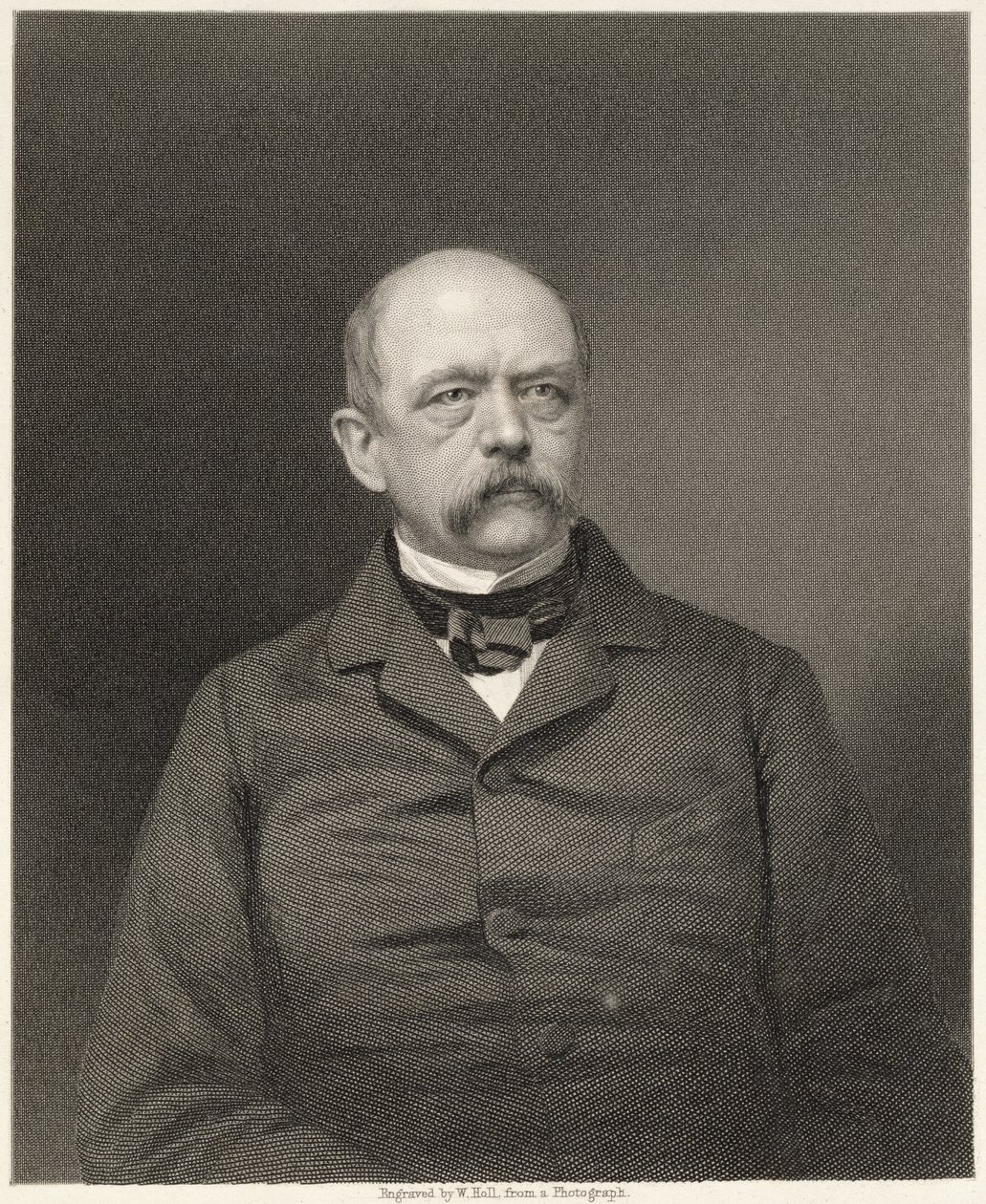 William Hollin (1807-71) valokuvasta kaivertama Otto von Bismarckin (1815-98) muotokuva, pub. Kirjailija: William Mackenzie tekijältä Unbekannt Unbekannt