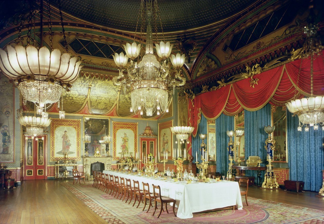 Royal Pavilion, The Banqueting Room, 1815-23, Brighton, East Sussex, UK tekijältä Unbekannt Unbekannt