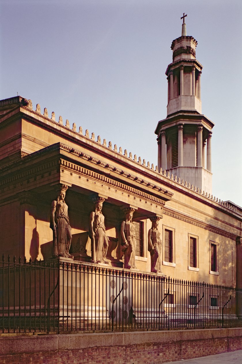 St. Pancrasin kirkko 1819-22, Charles Frederick Inwood (1798-1840), Lontoo, Iso-Britannia tekijältä Unbekannt Unbekannt