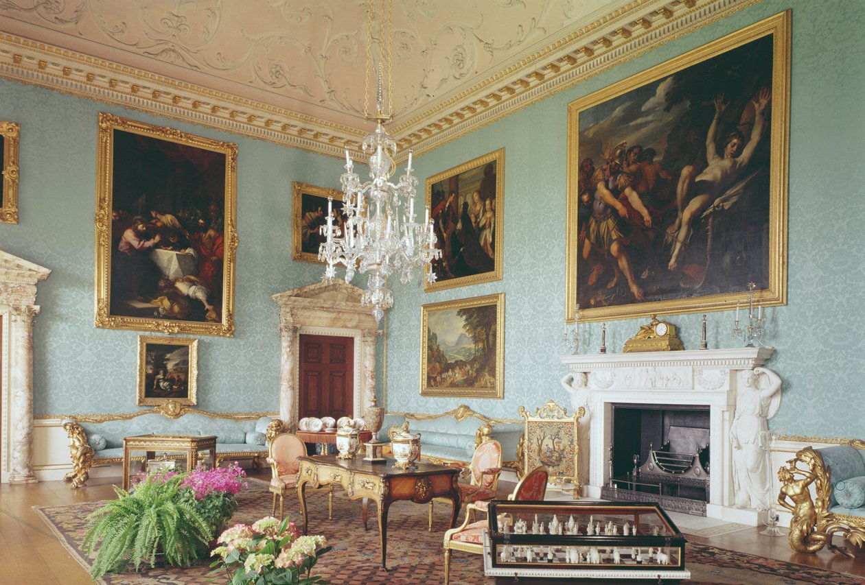 Drawing Room, Kedleston Hall, Derbyshire tekijältä Unbekannt Unbekannt