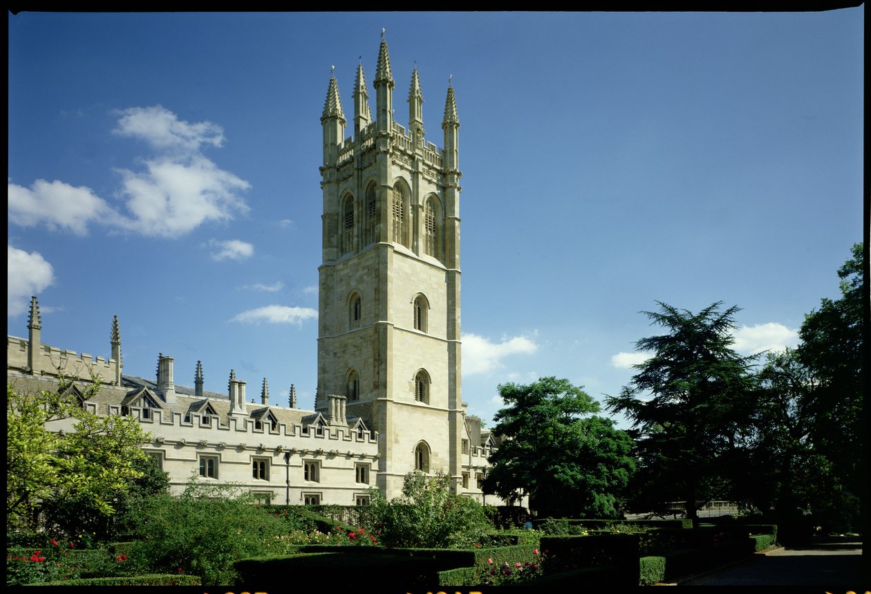 Suuri torni, Magdalen College, Oxford, rakennettu 1492-1509 tekijältä Unbekannt Unbekannt