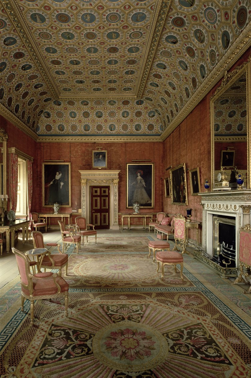 The Red Drawing Room, Syon House, Middlesex (katso myös 24620) tekijältä Unbekannt Unbekannt