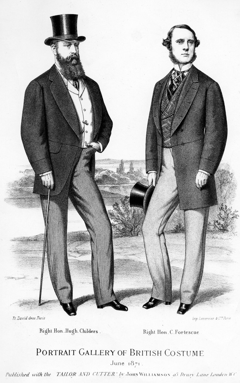 Oikea Hon. Hugh Childers ja oikea Hon. C. Fortescue, 1871 tekijältä Unbekannt Unbekannt