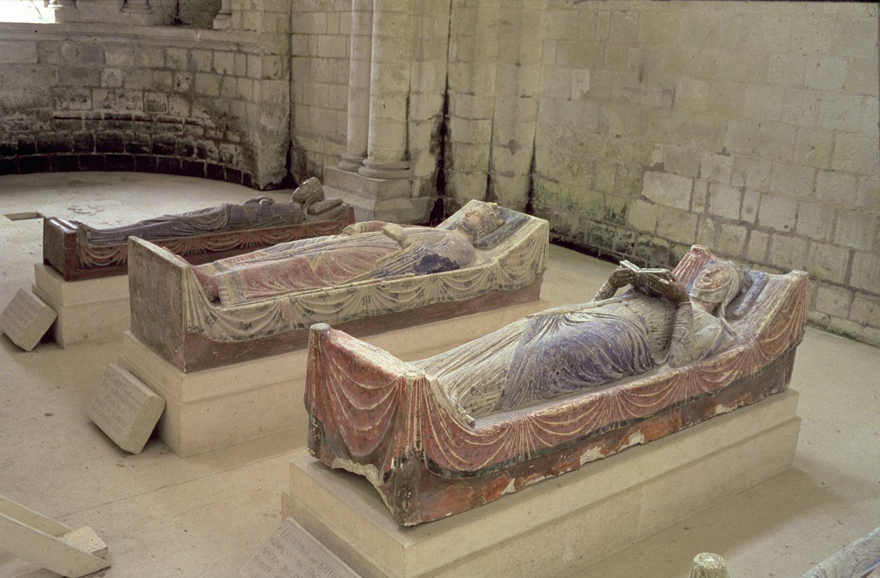 Kolme Plantagenet-hautaa: Henry II, Eleanor of Aquitaine ja Richard I tekijältä Unbekannt Unbekannt